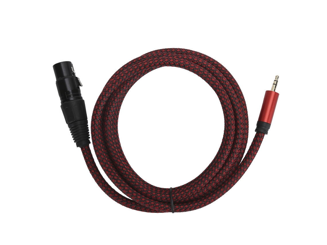 Aetheria cabo Xlr Fêmea para 3.5mm Jack Balançado Microfone 24awg 2m Jd6029 Jorindo
