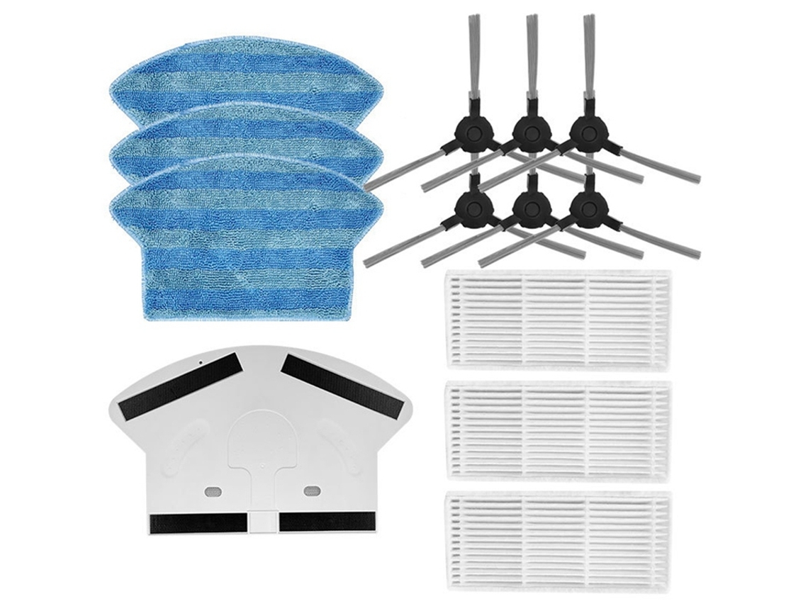 Aspirador de pó escova lateral hepa filtro mop pano tanque água para midea vcr03 robô aspirador peças
