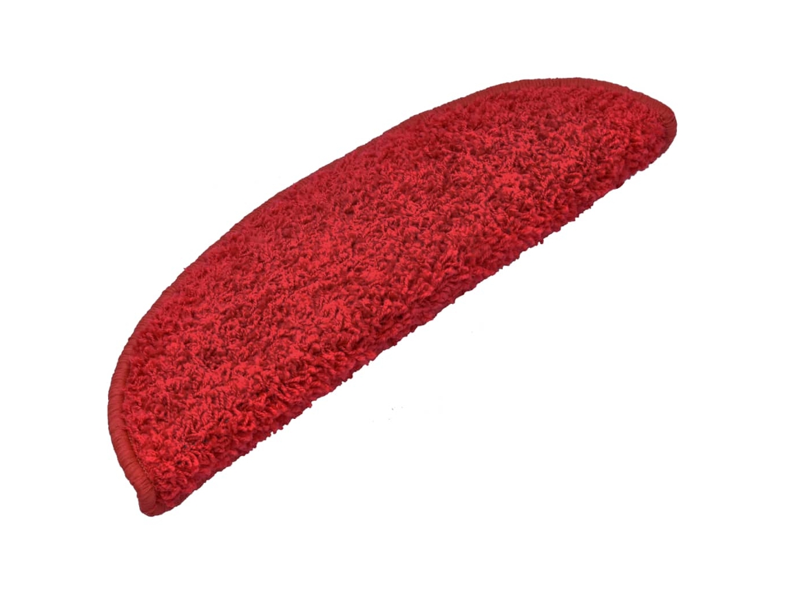 Carpet Stair Tread, Carpet Stair Treads Vidaxl Vermelho Polipropileno (65 X 21 X 4 Cm)