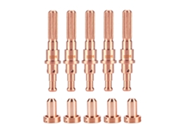 Conjunto de 5 eletrodos 9-8215 e 5 bicos 9-8210 para tocha de plasma Thermal Dynamics SL60/100.