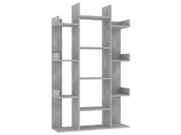 Book Cabinet, Book Cabinets Vidaxl Cinzeto Madeira Processada (n/a)