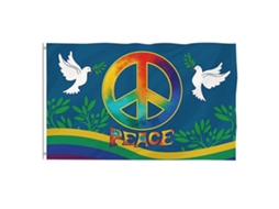 World Peace Flag 90 X 150 Cm Large Polyester For Backyard Garden Playground CHABERLU