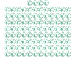 100-Clipes de Papel Fofos em Formato Polegar Verde para Topo, Antiderrapantes, Com Fixação Forte, Clipes de Papel