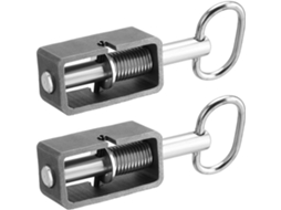 Conjunto de 2 Fechos Mola 6 Cm 2 1, Resistente, Aço Inoxidável, Trava