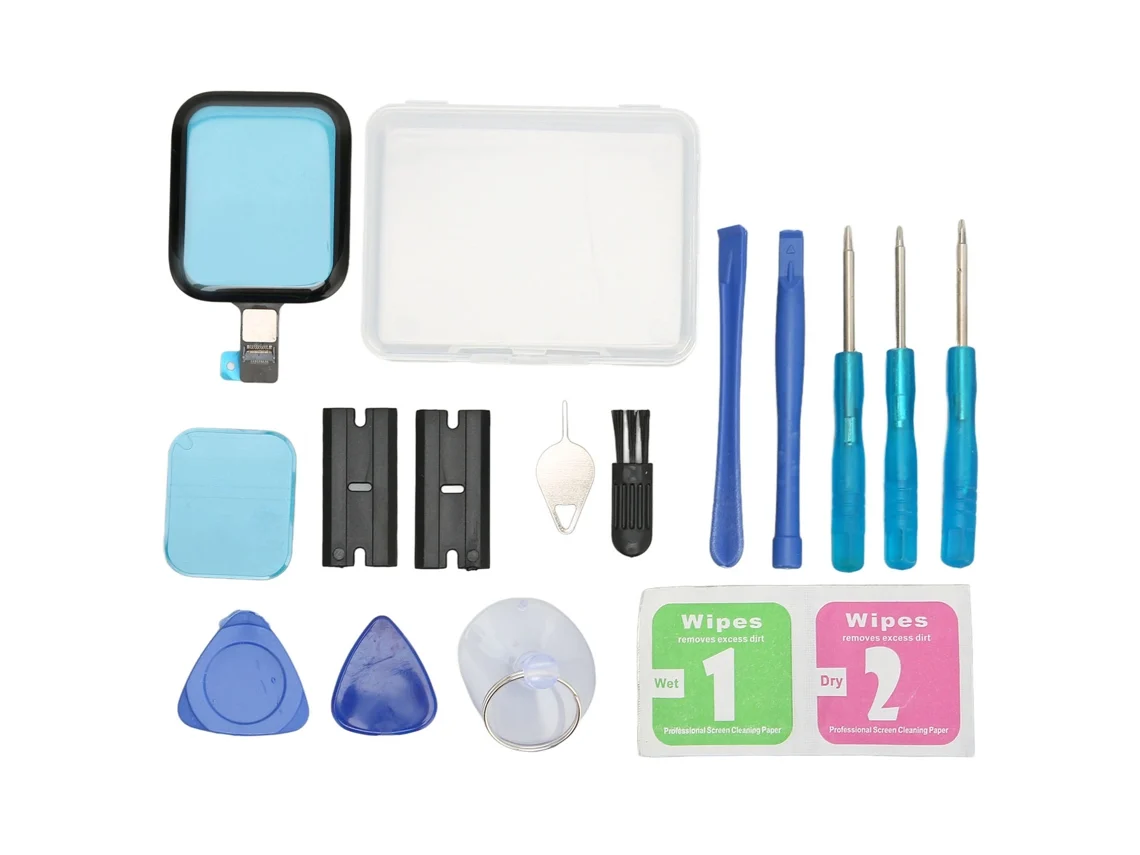 Kit de Reparo Tela Touch Vidro Frontal para Ios Watch S5 Se 44mm com Ferramentas | S/MARCA