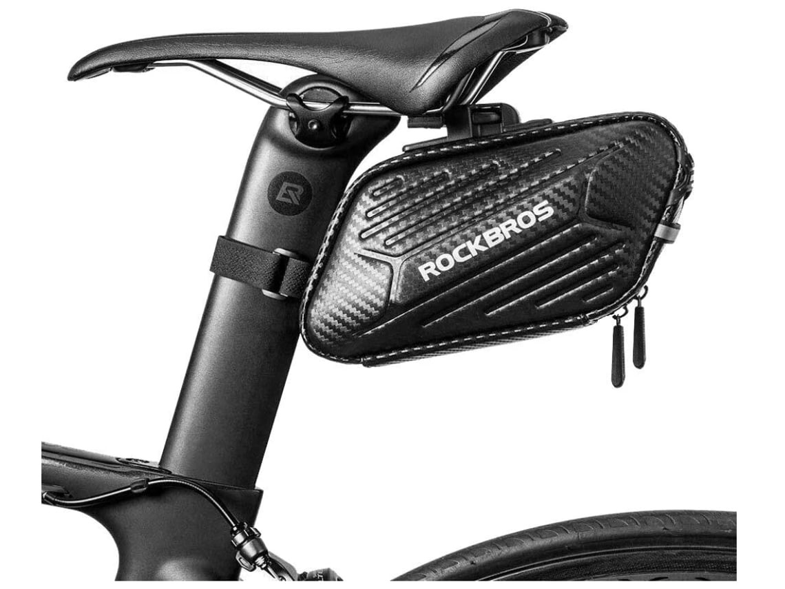 Bolsa De Selim Para Bicicleta Resistente À Água, Compacta E Fácil De Fixar, Preto Elysve