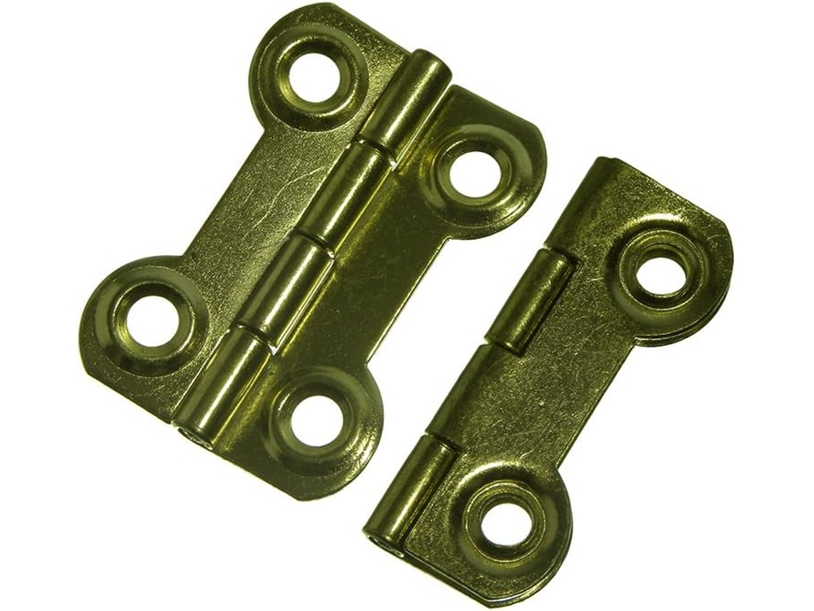 Conjunto De 4 Dobradiças Sofisticadas Em Formato De Borboleta, Em Latão Folheado, 38 X 28 Mm
