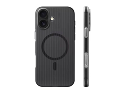 Capa Rvelon Corrugated Magsafe Para Iphone 17 - Preta