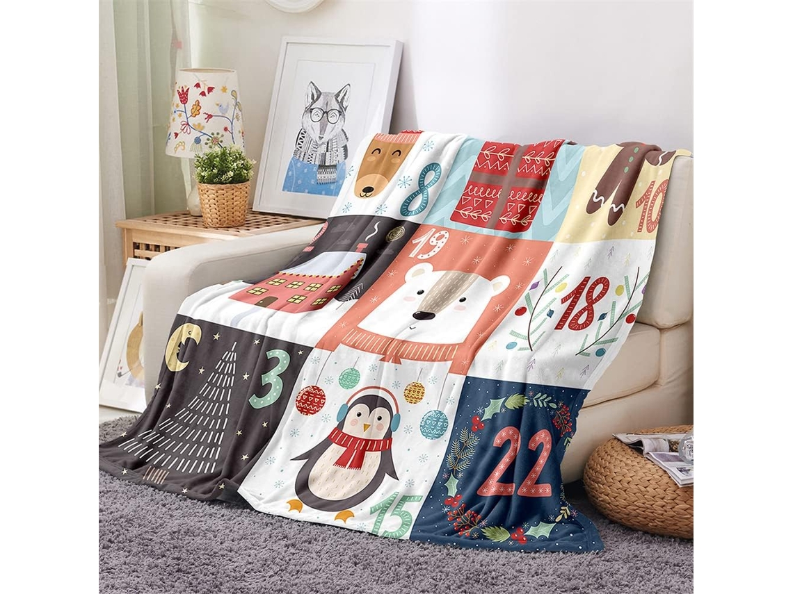Manta de Flanela Fansu Estampa 3d Macia e Felpuda Ideal para o Inverno Perfeita Cama Ou Sofá Adequada Adultos