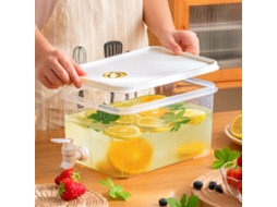 Dispensador De Bebidas Em Plástico 3l/5l Com Torneira - Jarro De Grande Capacidade Para Limonada, Leite E Fruta