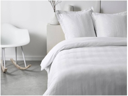 Conjunto de Edredão + 2 Fronhas VENTE-UNIQUE.PT Chaumont Branco (220x240 cm)