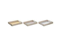 Lurelia Bandeja De Madeira Azul 40 X 30 X 5 Cm Para Servir E Decorar