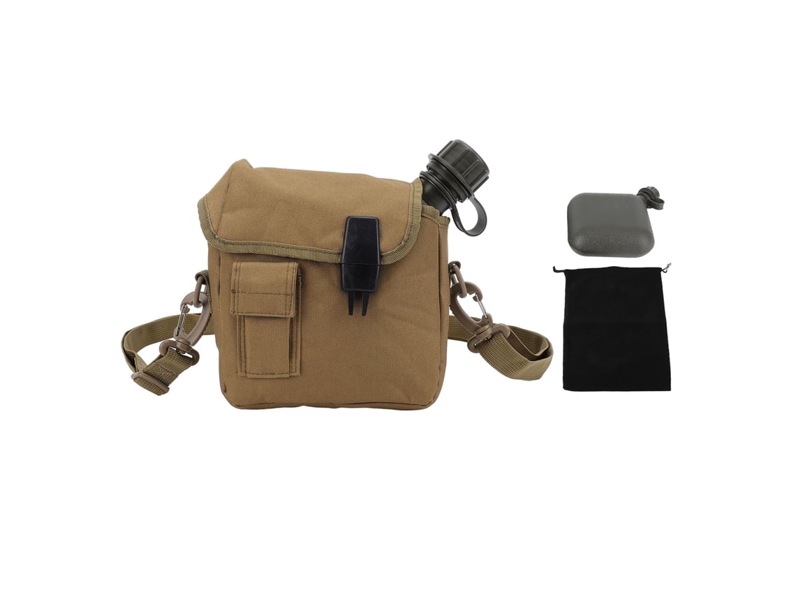 Garrafa de Água Outdoor 1.5l com Bolsa Cintura Khaki