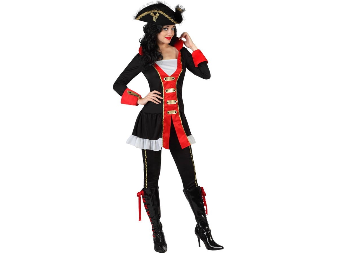 Fato de Mulher DISFRAZZES Capitão Pirata (Tam: XL - 44/48)