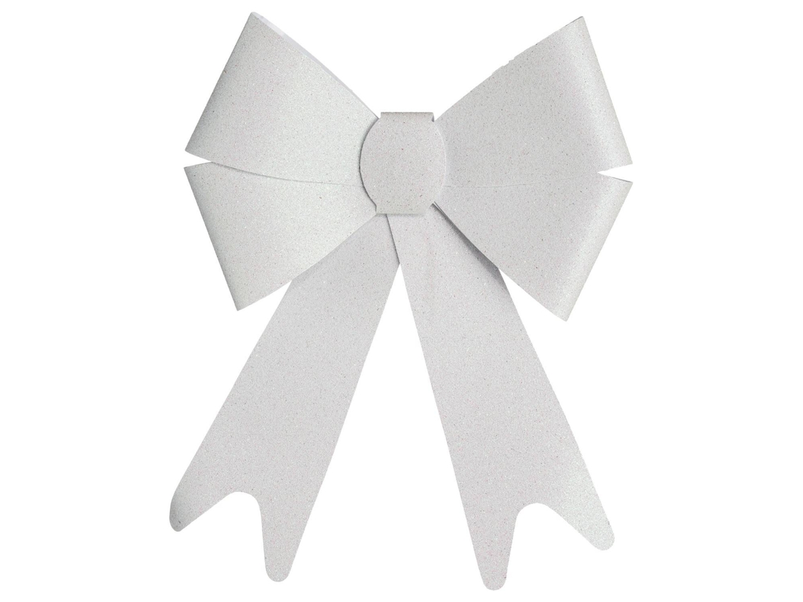 Enfeites de Natal FÉÉRIC LIGHTS AND CHRISTMAS Laço decorativo com brilho 30 x 19 cm (Branco)