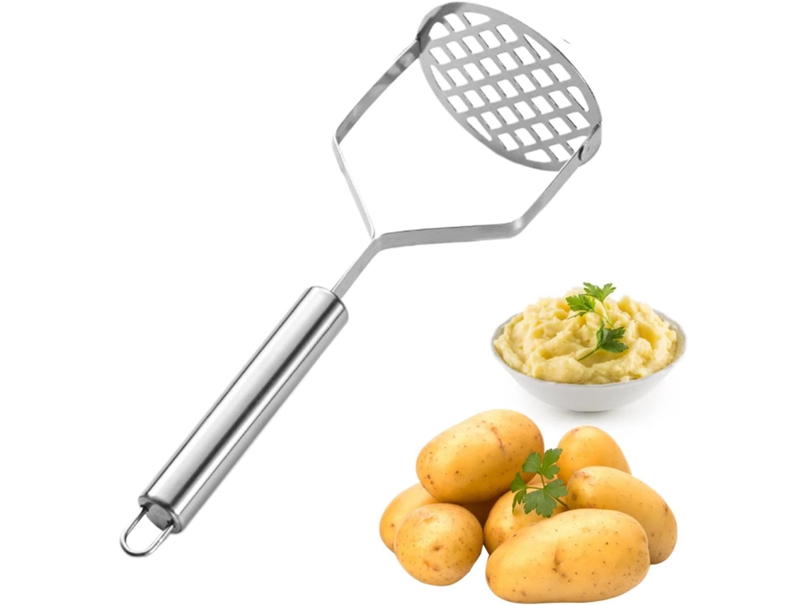 Amassador De Batatas, Utensílio Cozinha Manual Resistente Em Aço