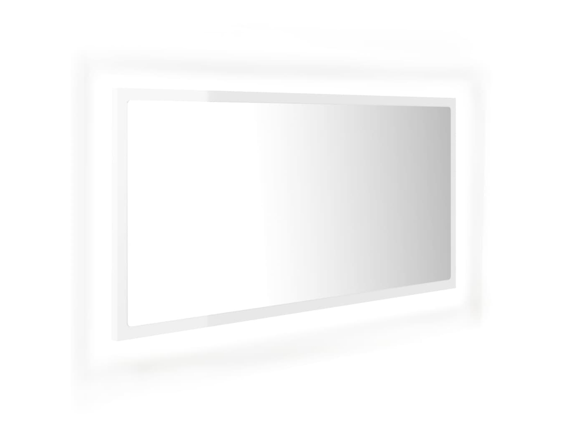 Espelho VIDAXL Branco Madeira processada (90x8.5x37 cm)