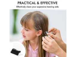 Kit de Limpeza para Aparelhos Auditivos com 7 Peças, Incluindo Escovas e Ferramentas de Limpeza. TAISHENGDA