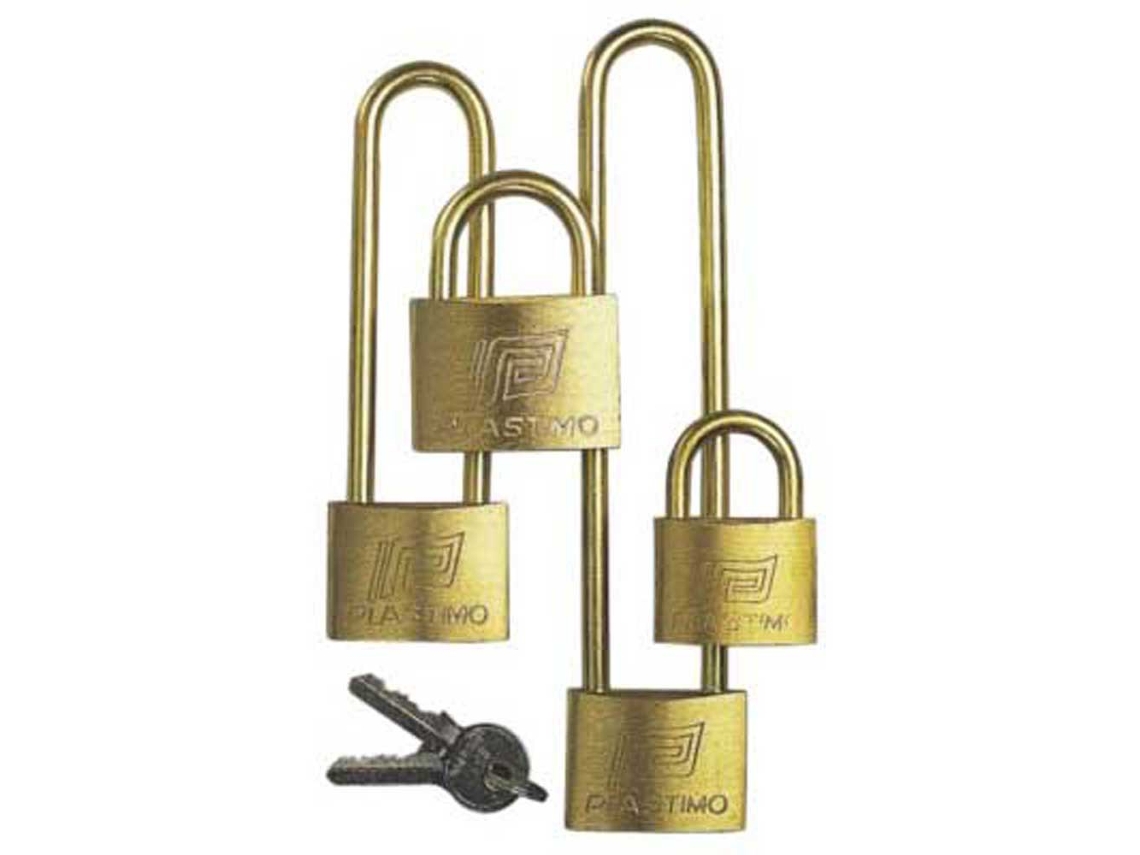 Cadeado Arco Normal Dourado 45 Mmplastimo