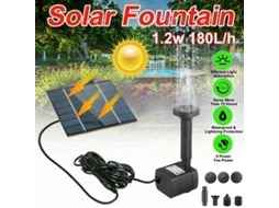 Fonte De Energia Solar, Bomba De Água Flutuante Submersível, Banheira Para Pássaros, Lago, Jardim, Piscina Zeuxo