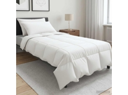 Vidaxl Conjunto De Edredom 2 Unid. 135 X 220 Cm Verão 150 Gsm Branco