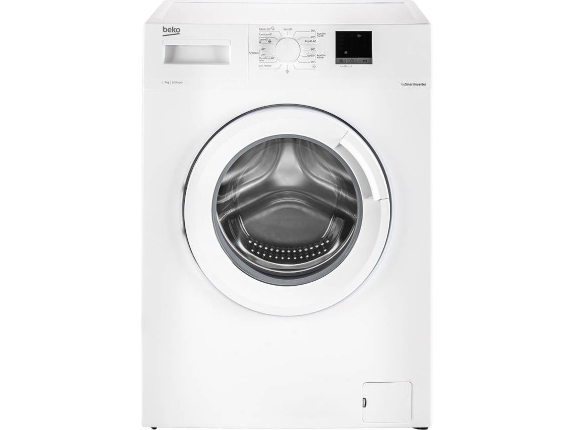Máquina de Lavar Roupa BEKO WFTE 7611 WWR (7 kg - 1200 rpm - Branco)