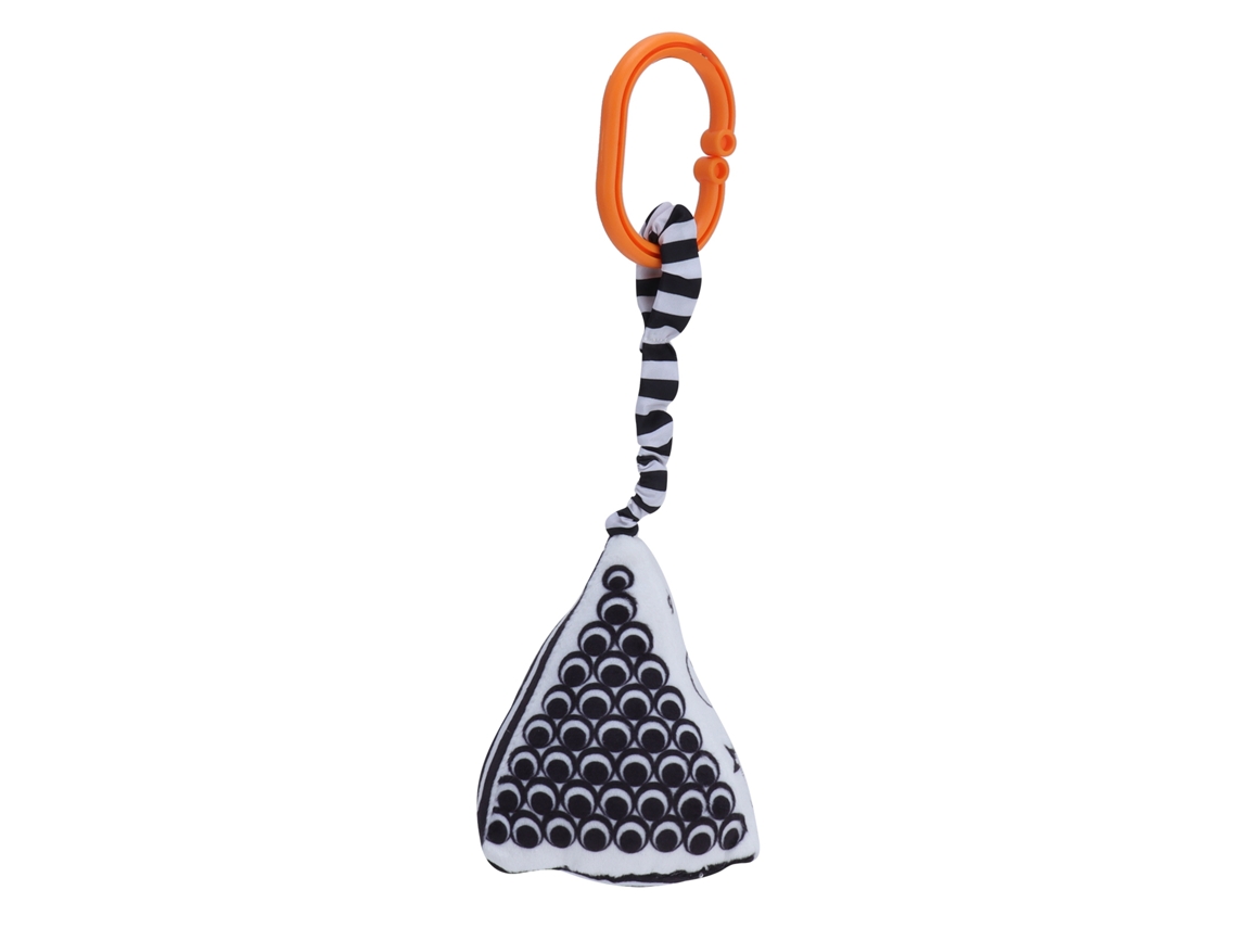 Primerox chocalho Pendurado de Pelúcia para Bebê com Formas Geométricas Animadas para Carrinho