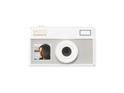 Câmera digital Yizhood 4K HD com zoom de 18x e tela de 2,8 polegadas (branca)