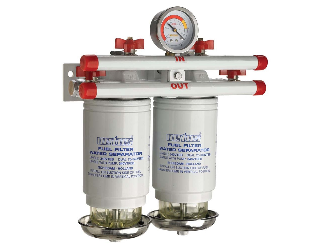Filtro de Combustível com Separador de Água Duplo 620 L/H Brancovetus