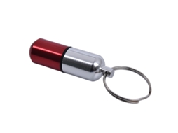 Estojo Porta Comprimidos Impermeável De Alumínio, Recipiente Para Frascos Medicamentos, Equipamento Camping, Chaveiro, Kit Primeir Aquaforge