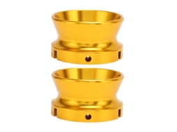 Aetheria 1 Par Adaptadores Nab Alumínio 10 Polegadas para Studer Revox Akai Teac Dourado