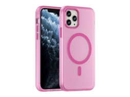 Capa Híbrida Translúcida Para Iphone 11 Pro - Tpu E Pc Com Magsafe | Fosca - Rosa