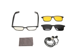 Óculos Inteligentes Bluetooth 5.3 Sem Fio Com Microfone Alto-falante Lentes Polarizadas Visão Noturna Controle Tática E Por Voz
