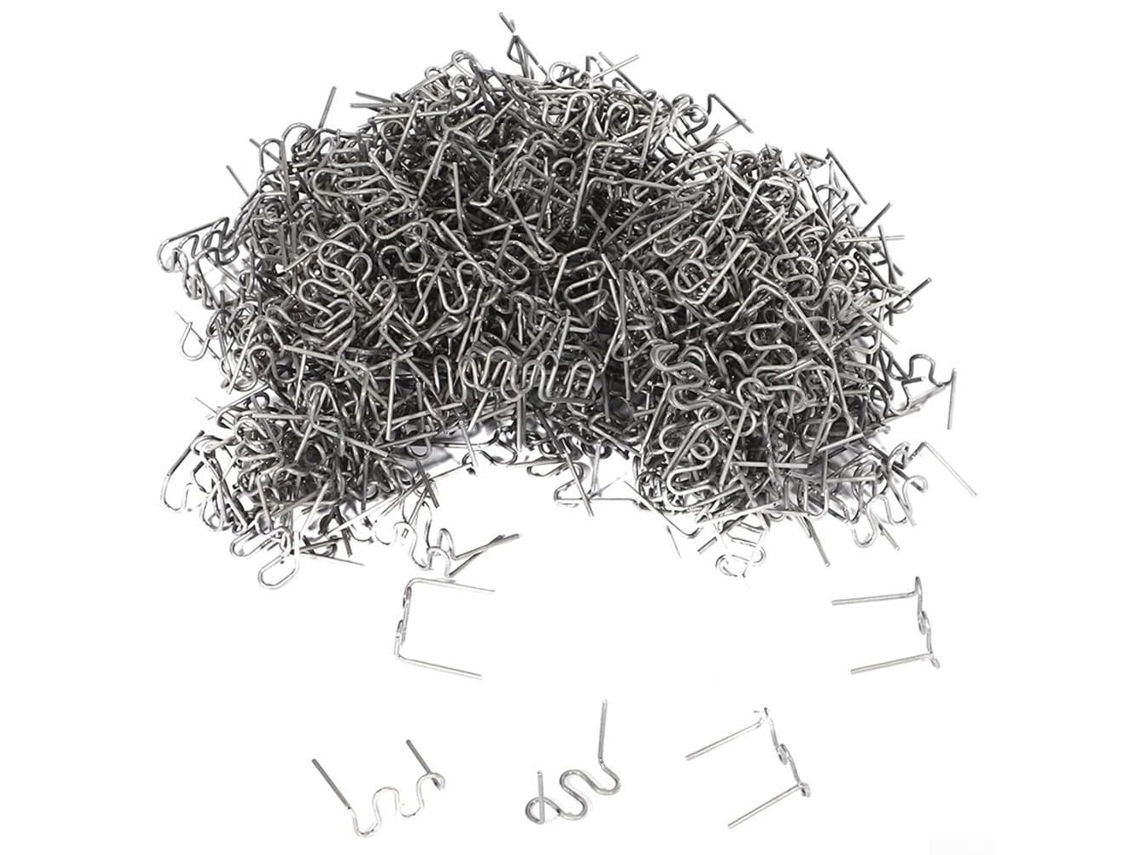1000 Grampos Ondulados Em Formato De S, 0,6 Mm, Aço Inoxidável, Para