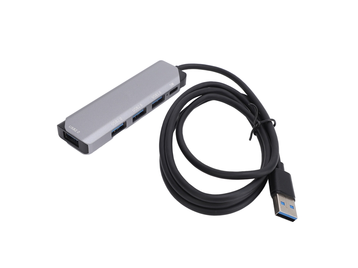 Hub Splitter Expander Com 4 Portas Usb: 3xusb2.0, 1xusb3.0, Transferência De Dados De 5gbps Para Laptop Windows