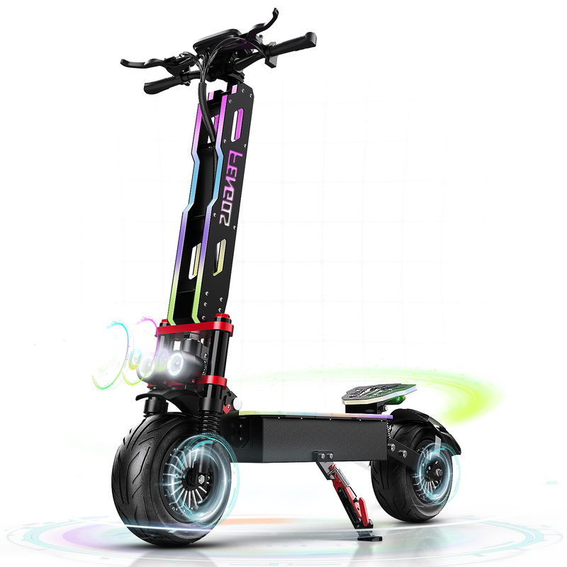 Trotinete Elétrica Fengqs Gt9 Motor Duplo 3500w X2 Bateria 60v 38ah Velocidade Máxima 90 Km/h Autonomia De 100 Km Freios A Disco Display Inteligente
