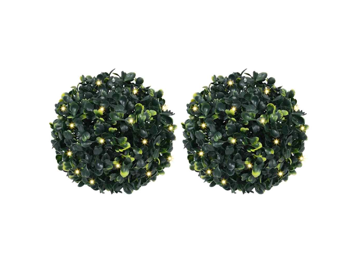 Artificial Boxwood Ball, Artificial Boxwood Balls Vidaxl Verde Polietileno (22 Cm)