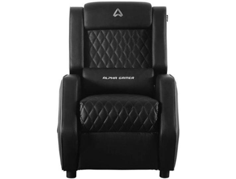 Sofá Gaming ALPHA GAMER Terion (Até 140 kg) — Conforto incomparável com duas configurações de reclinação que permitem o posicionamento do encosto a 115 ° e 145 °.