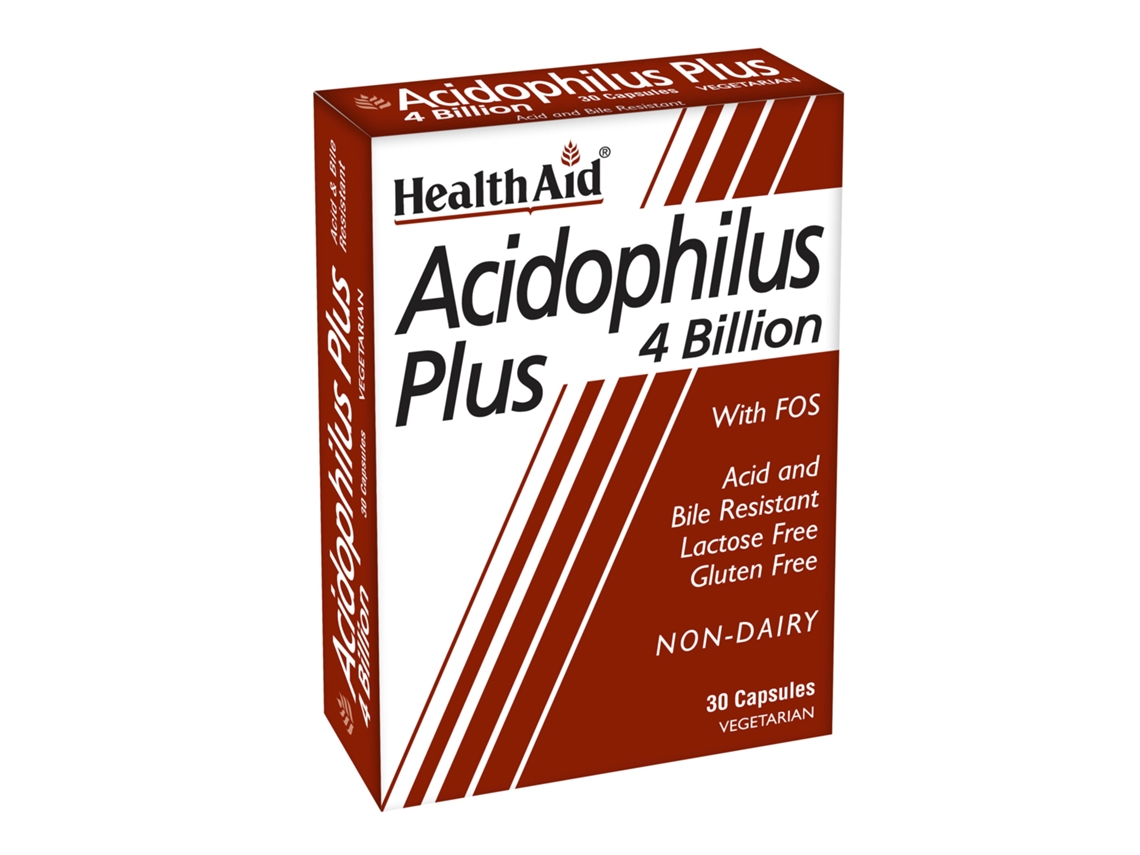 Health Aid Acidophilus Plus 4 Billion with FOS  30's