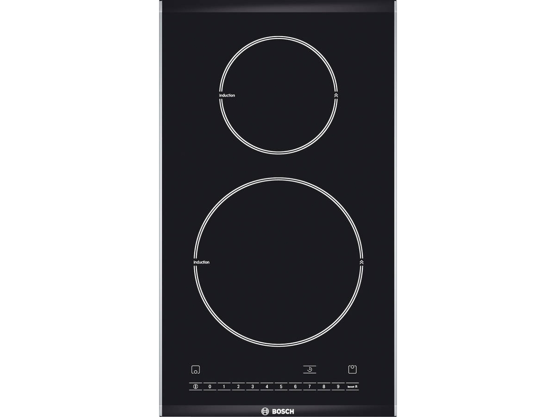 Placa de Indução BOSCH PIE375N14E (Elétrica - 30.6 cm - Preto)
