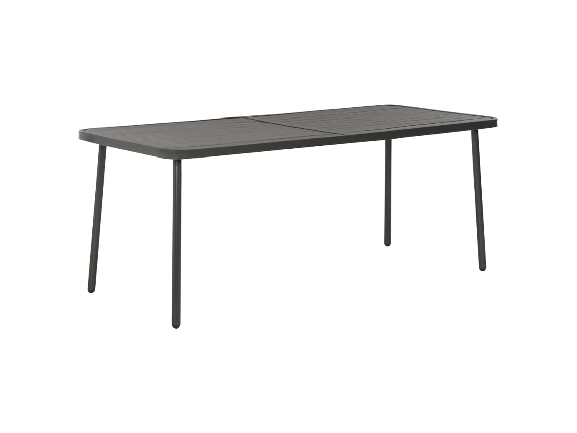 Vidaxl Mesa De Jardim 180x83x72 Cm Aço Cinzento-escuro