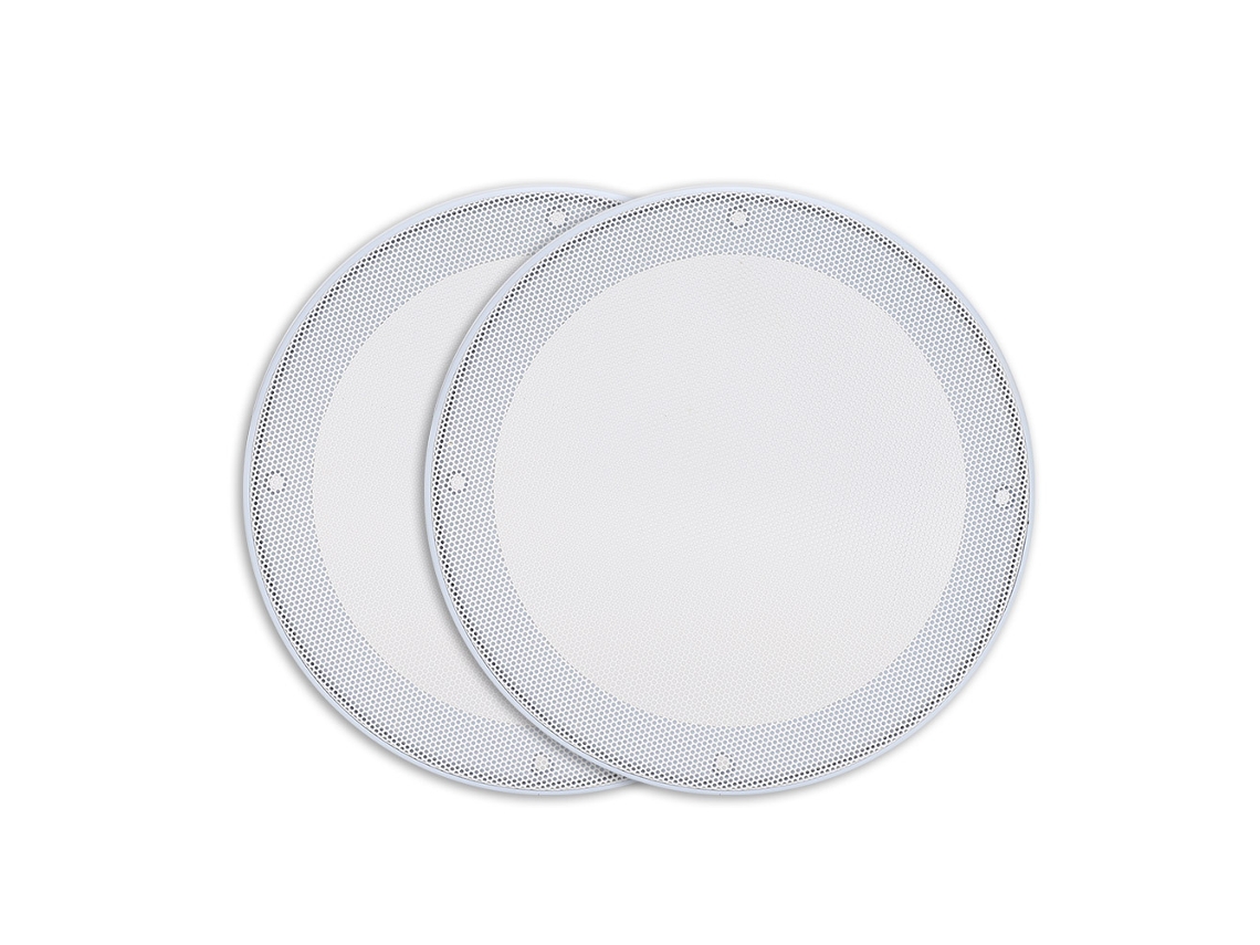 2026dn 2pcs Capa Protetora Decorativa para Alto falante 6.5 Polegadas Branco Branco com Parafusos