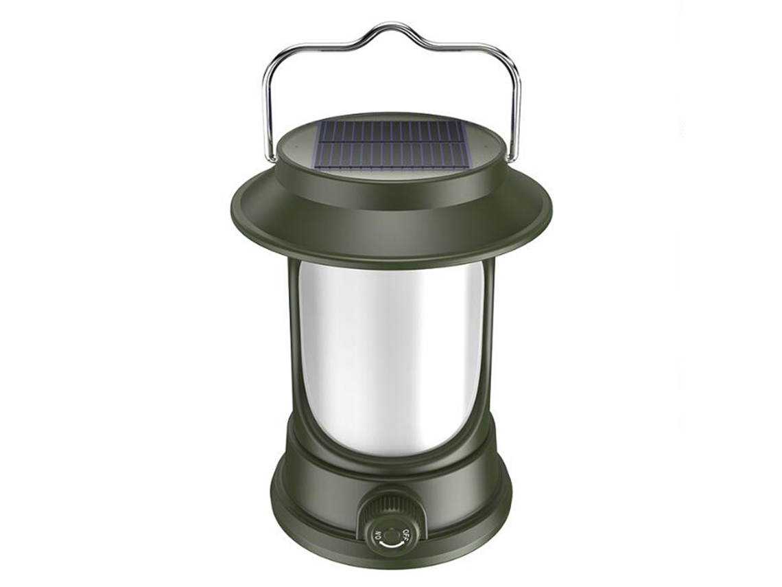 Lâmpada Solar Portátil Led para Camping com Dimmer