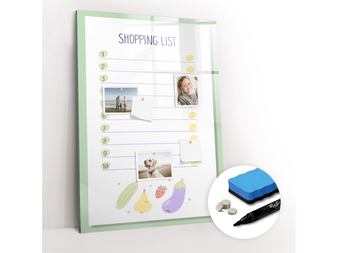 Quadro Magnético Lista De Compras Para O Quarto Das Crianças Espelharte (70x100 Cm)
