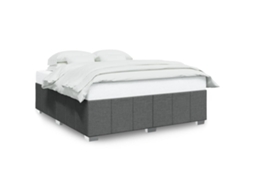Bed Frame, Bed Frames Vidaxl Cinzeto Tecido (200 X 200 Cm)