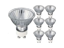 Lâmpadas Spotlight Halógenas Gu10 35w 240v, Reguláveis, 6 unidades