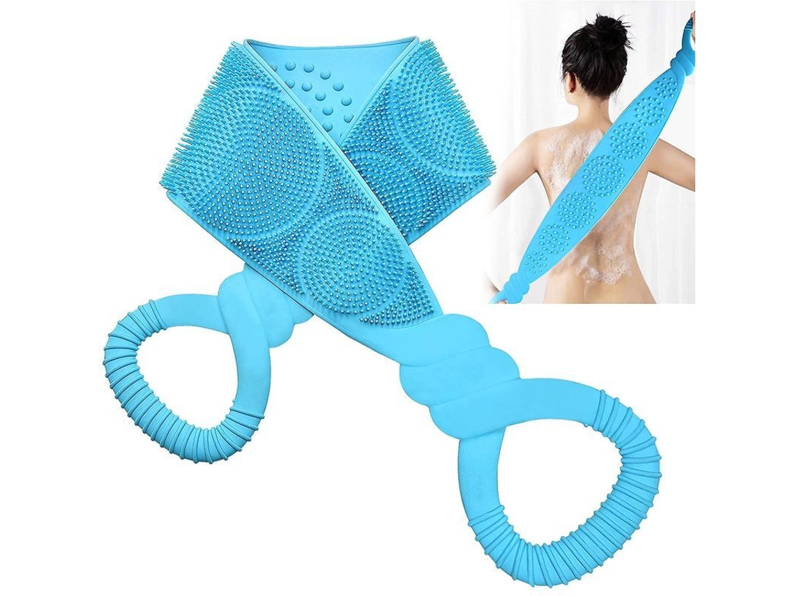 2026 escobilla de Espalda de Silicona para Ducha 90cm Larga Bristles Suaves Exfoliante Limpiador Profundo Mejora Circulación Sangre Baño