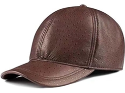 Boné de Baseball Masculino Couro SFUSHOS