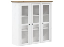 Cabinet With Glass Doors, Cabinets With Glass Doors Vidaxl Marrom Madeira De Pinho (n/a)
