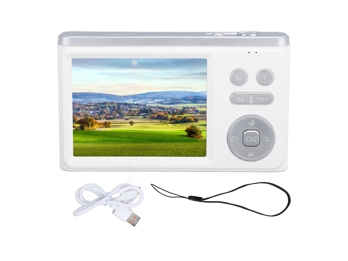 Digital Camera 12mp Hd 2.8 Inch Tft Screen Auto Focus Dv Camera With Multi Filters Frames For Vlogging Travelling White LAXISCREED